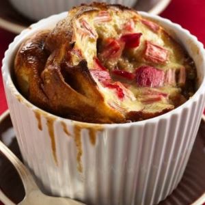 Recipe: Strawberry Rhubarb Moonshine Bread Pudding