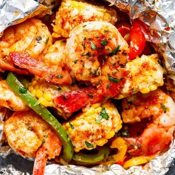 Recipe: Mexican Shrimp Foil Pack - Shawano Stock Market