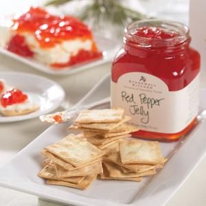 Recipe: Red Pepper Jelly Pita Crackers