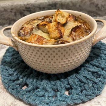 Recipe: French Onion Soup with Tuscan Croutons