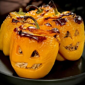Recipe: Stuffed Pepper Jack-o'-Lanterns