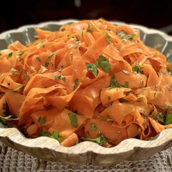 Recipe: Rosemary Butter Carrot Ribbons