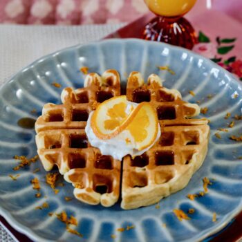 Recipe: Blood Orange Waffles
